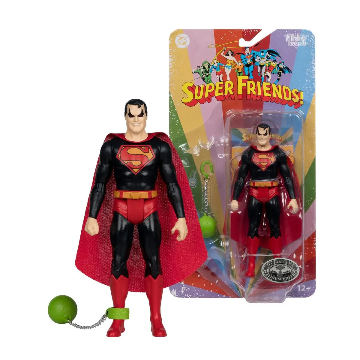 McFarlane Super Friends Superman Universe of Evil 6" Platinum Chase Figure