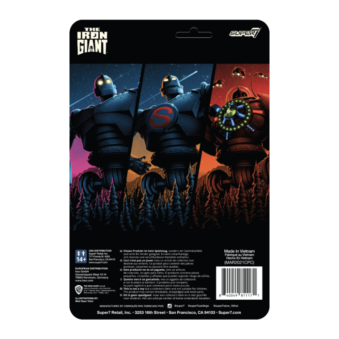 Super7 The Iron Giant Attack Mode ReAction 3.75” Action Figure