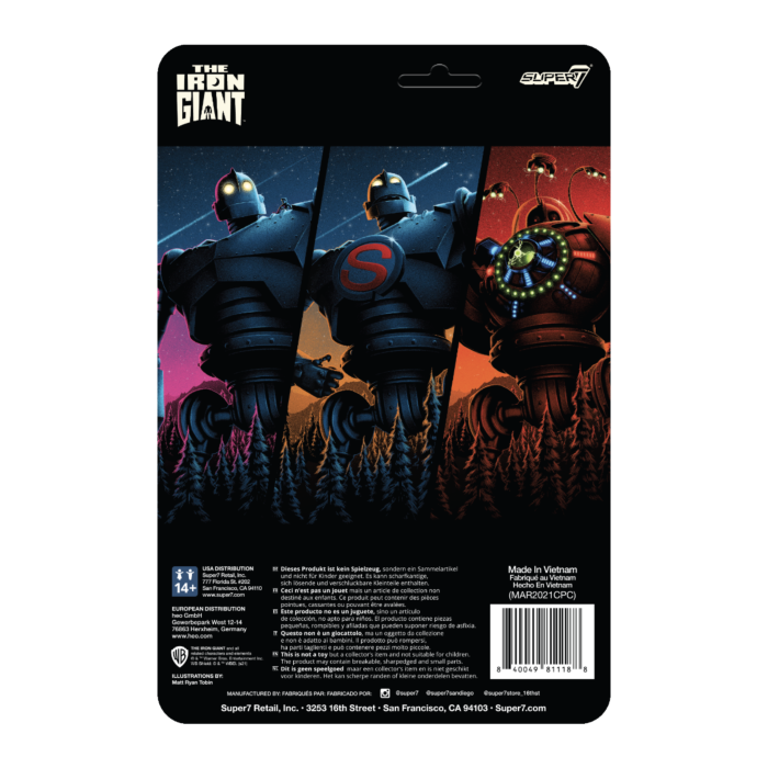 Super7 The Iron Giant Super Iron Giant ReAction 3.75” Action Figure