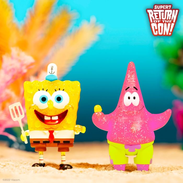 Super7 SpongeBob & Patrick Best Friends Set of 2 Reaction Figures SDCC Exclusive