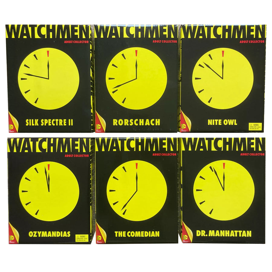 Mattel Watchmen Matty Collector Exclusive Full Set of 6 Action Figures