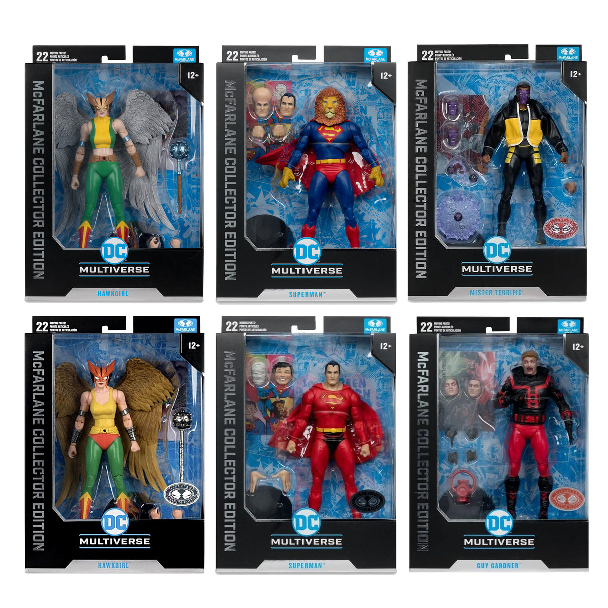 McFarlane Collector Edition Wv 11 Full Set Action Figures Strange Lives Superman Platinum