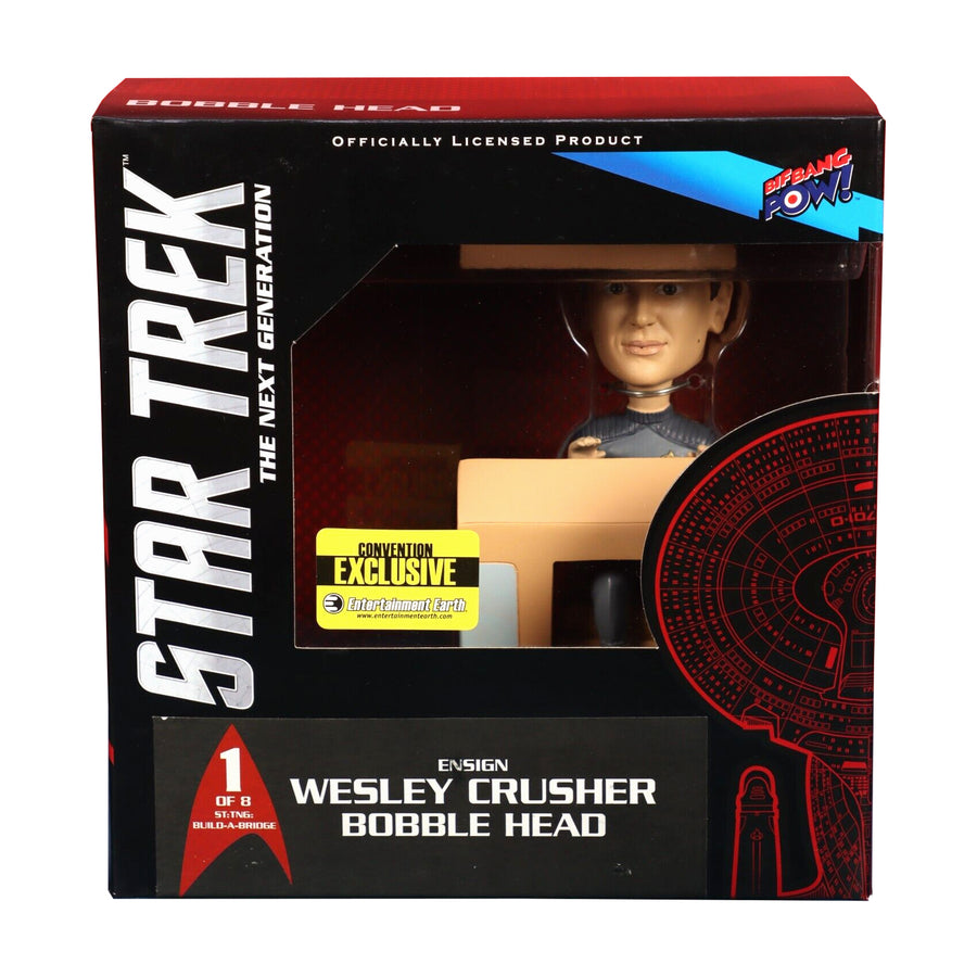 Star Trek TNG Build-a-Bridge Bobble-Head #1 Wesley Crusher 15cm