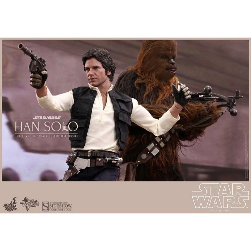 Hot Toys Star Wars: Han and Chewie with Heavy Blaster Action Figure MMS263