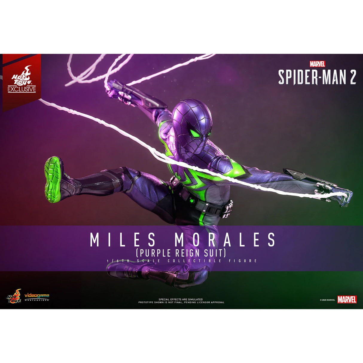 Hot Toys Spider-Man Miles Morales Purple Reign Suit 1/6 Scale Figure