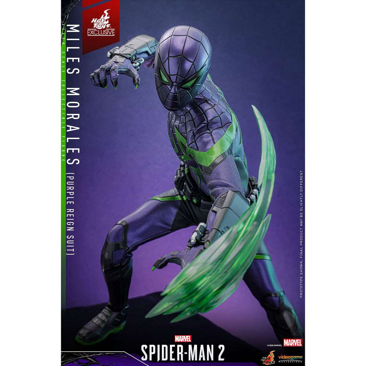 Hot Toys Spider-Man Miles Morales Purple Reign Suit 1/6 Scale Figure