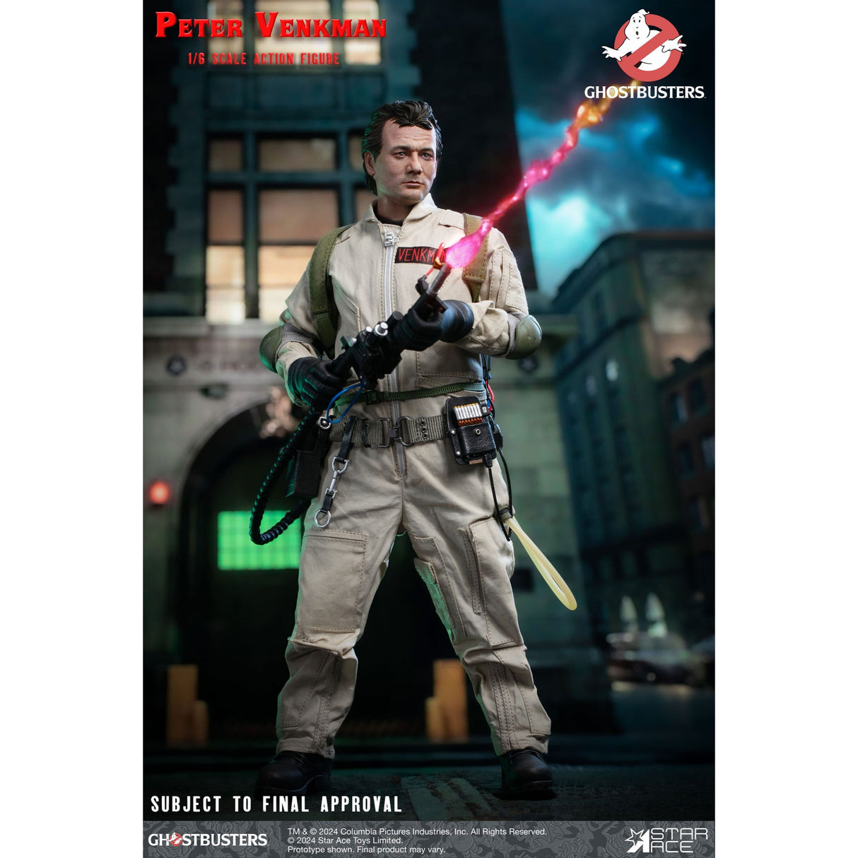 Star Ace Ghostbusters (1984) Action Figure 1/6 Peter Venkman 30cm