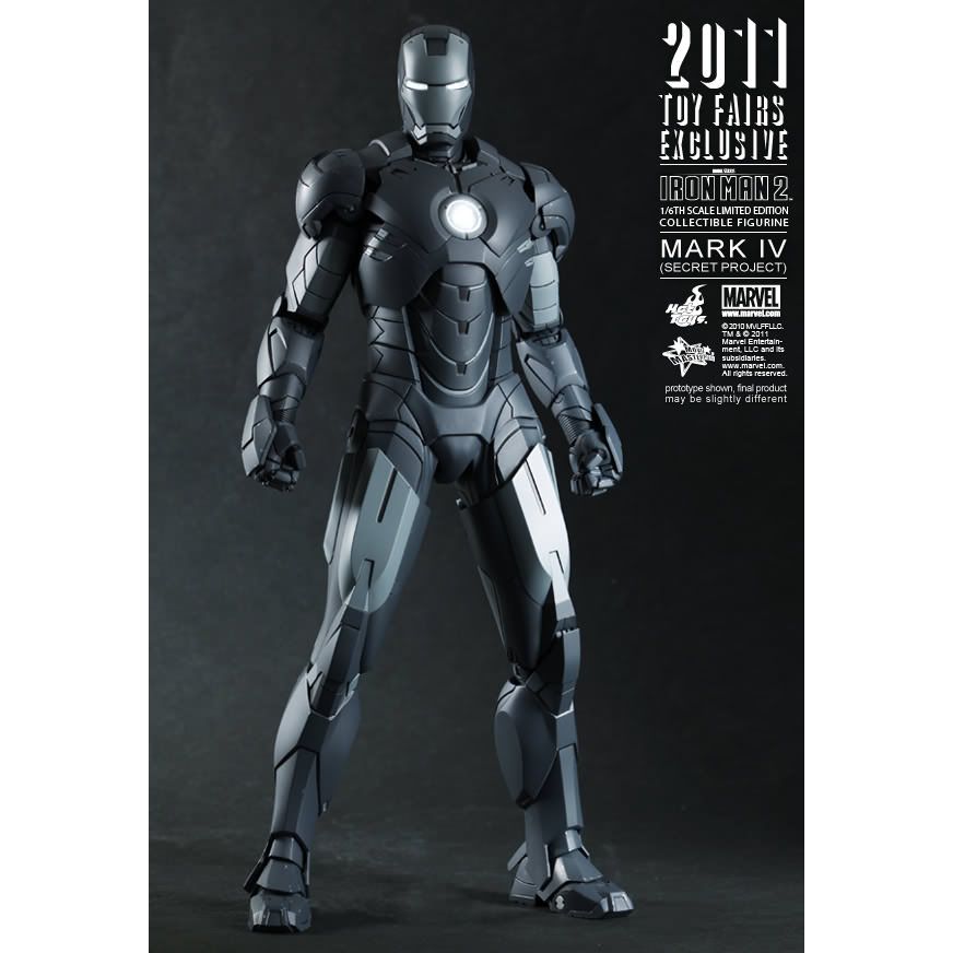 Hot Toys Iron Man 2: Mark IV Secret Project Action Figure MMS153 Toy Fair Exclusive