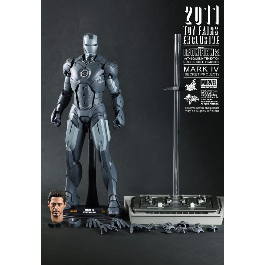 Hot Toys Iron Man 2: Mark IV Secret Project Action Figure MMS153 Toy Fair Exclusive