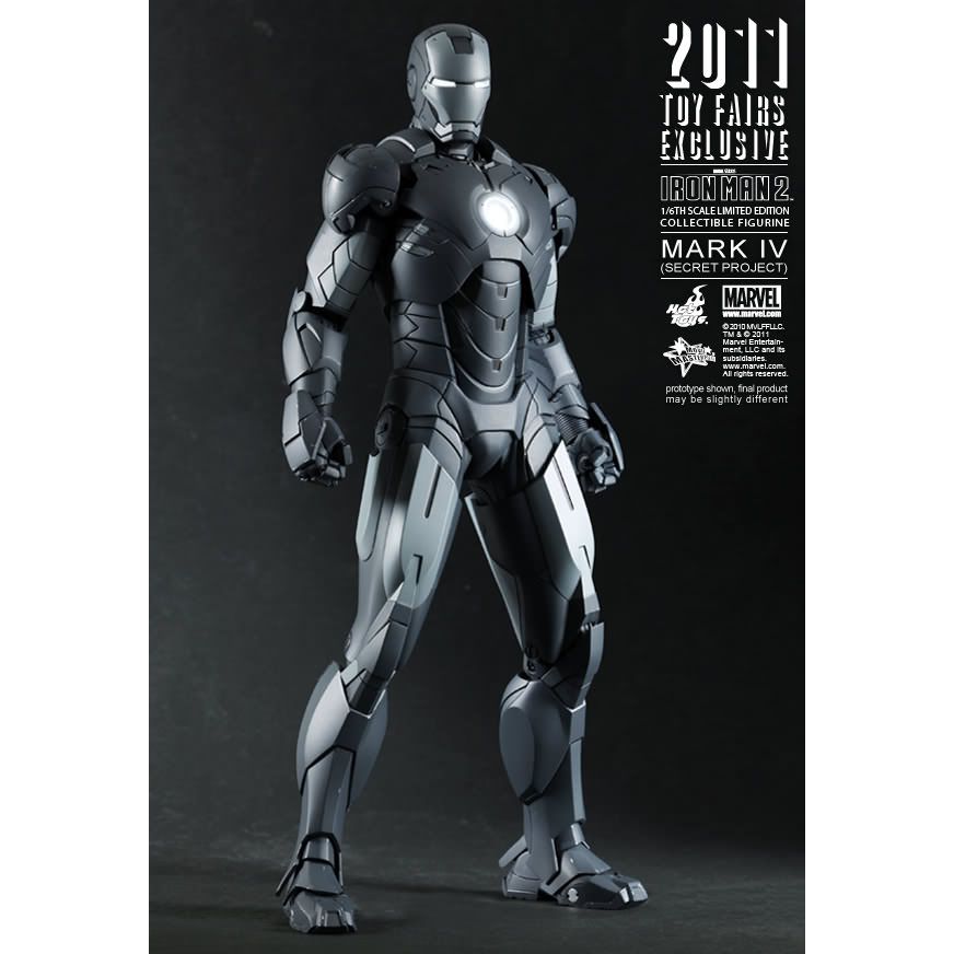 Hot Toys Iron Man 2: Mark IV Secret Project Action Figure MMS153 Toy Fair Exclusive