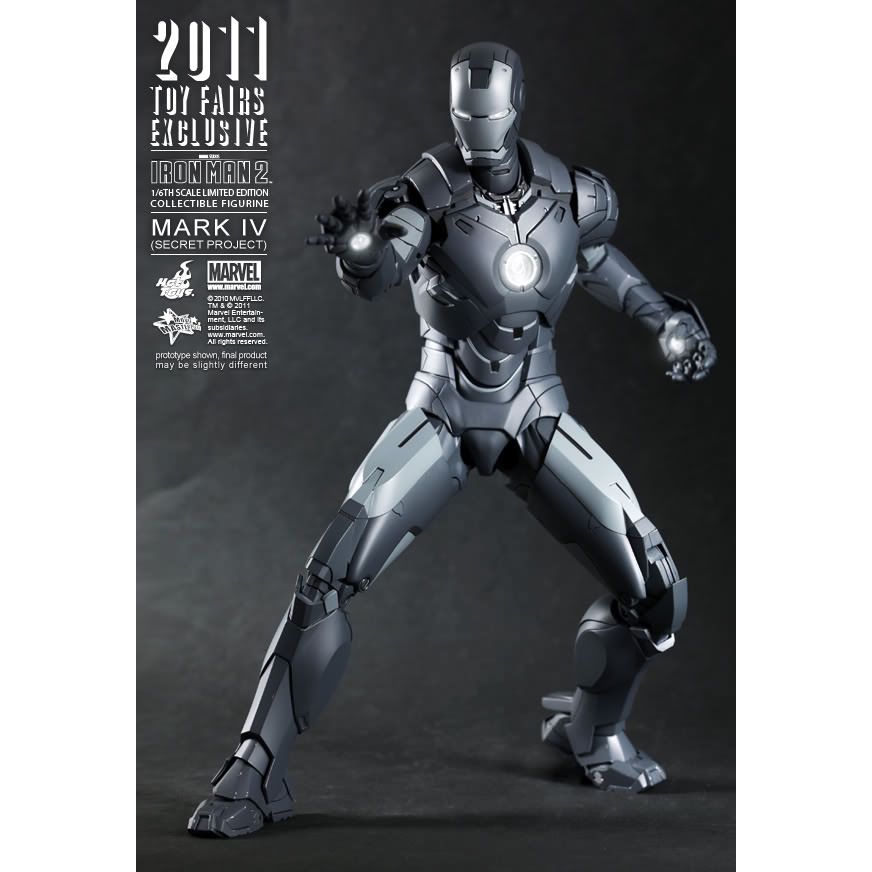 Hot Toys Iron Man 2: Mark IV Secret Project Action Figure MMS153 Toy Fair Exclusive