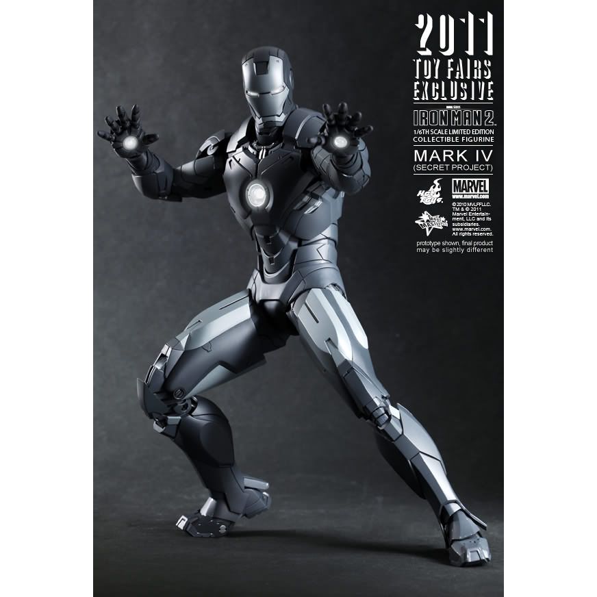 Hot Toys Iron Man 2: Mark IV Secret Project Action Figure MMS153 Toy Fair Exclusive