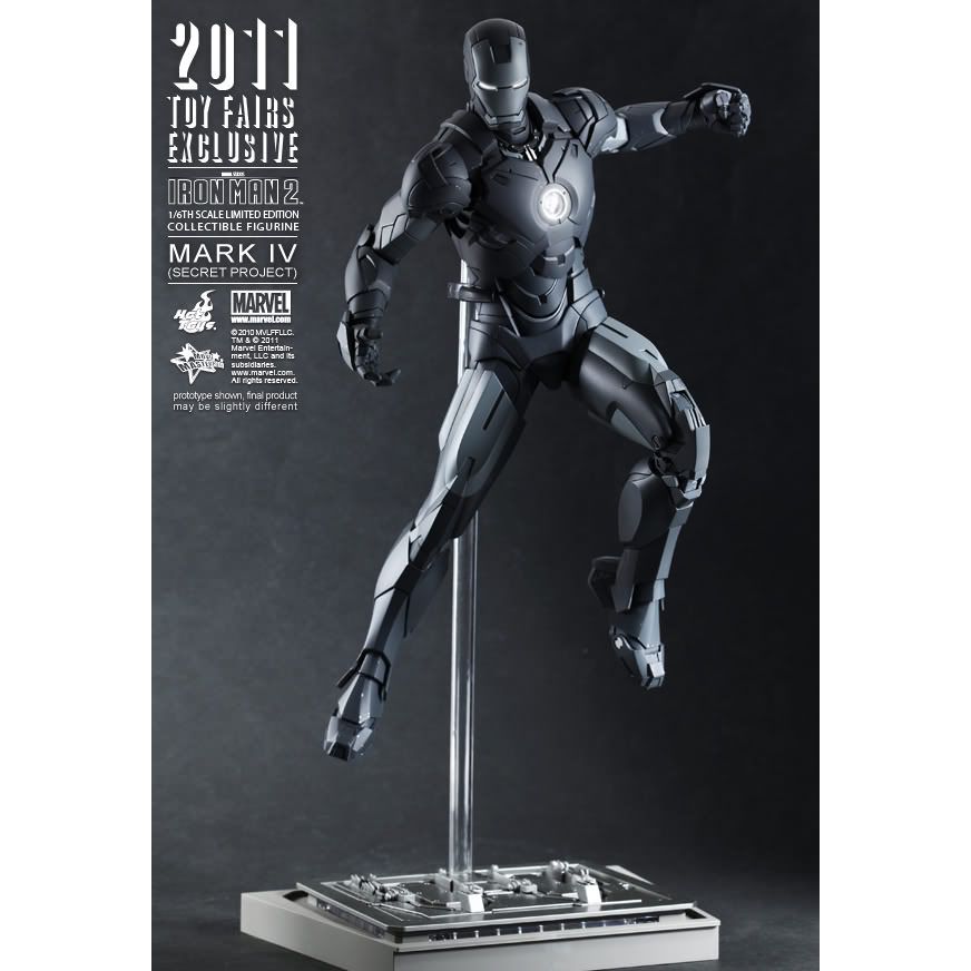 Hot Toys Iron Man 2: Mark IV Secret Project Action Figure MMS153 Toy Fair Exclusive