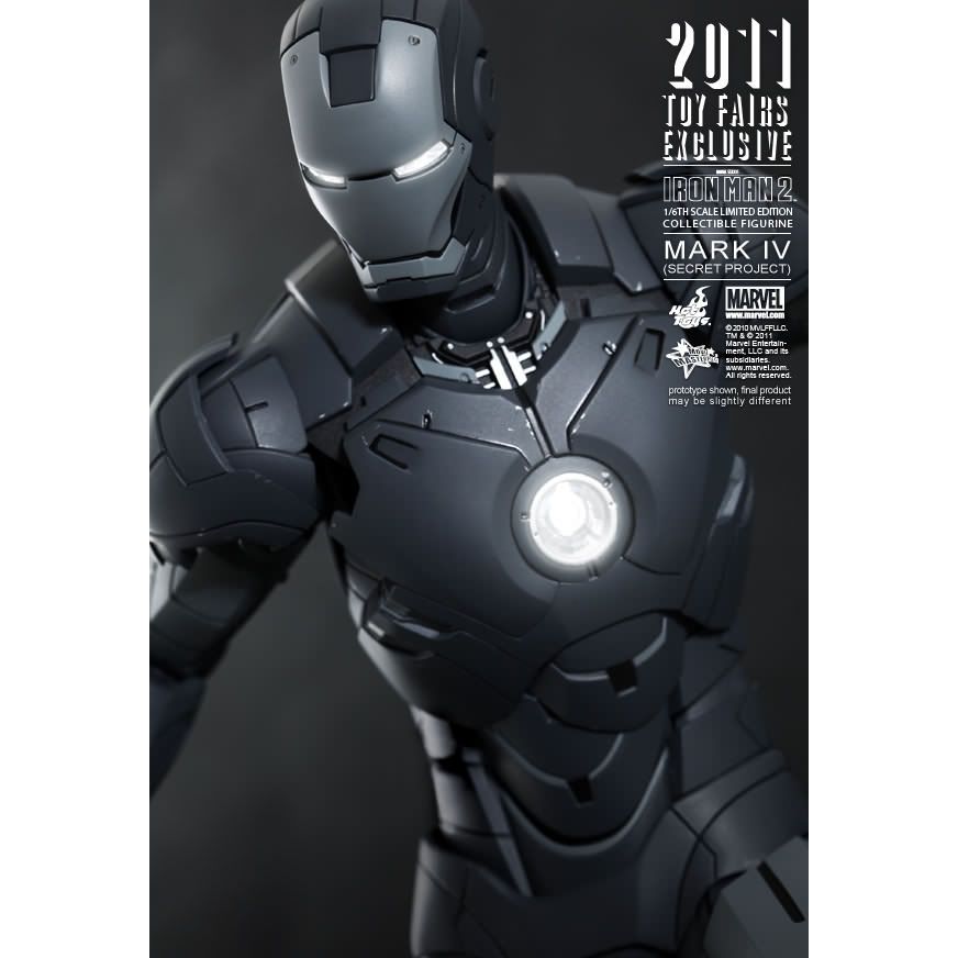 Hot Toys Iron Man 2: Mark IV Secret Project Action Figure MMS153 Toy Fair Exclusive
