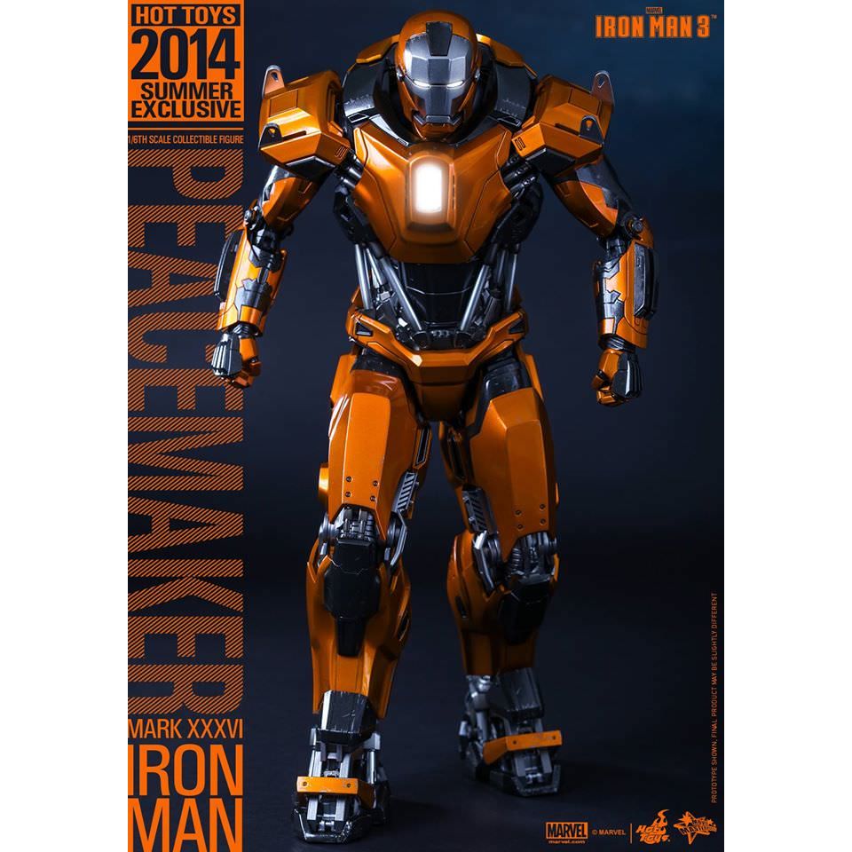 Hot Toys Iron man 3: Peacemaker Mark XXXVI Action Figure MMS258