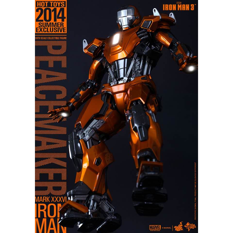 Hot Toys Iron man 3: Peacemaker Mark XXXVI Action Figure MMS258