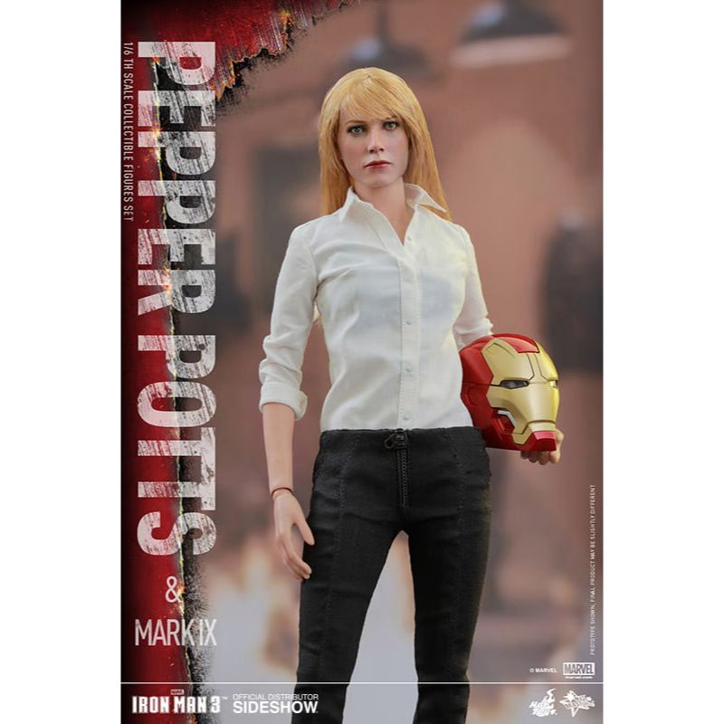 Hot Toys Iron Man 3: Pepper Potts and Mark IX Action Figure MMS311