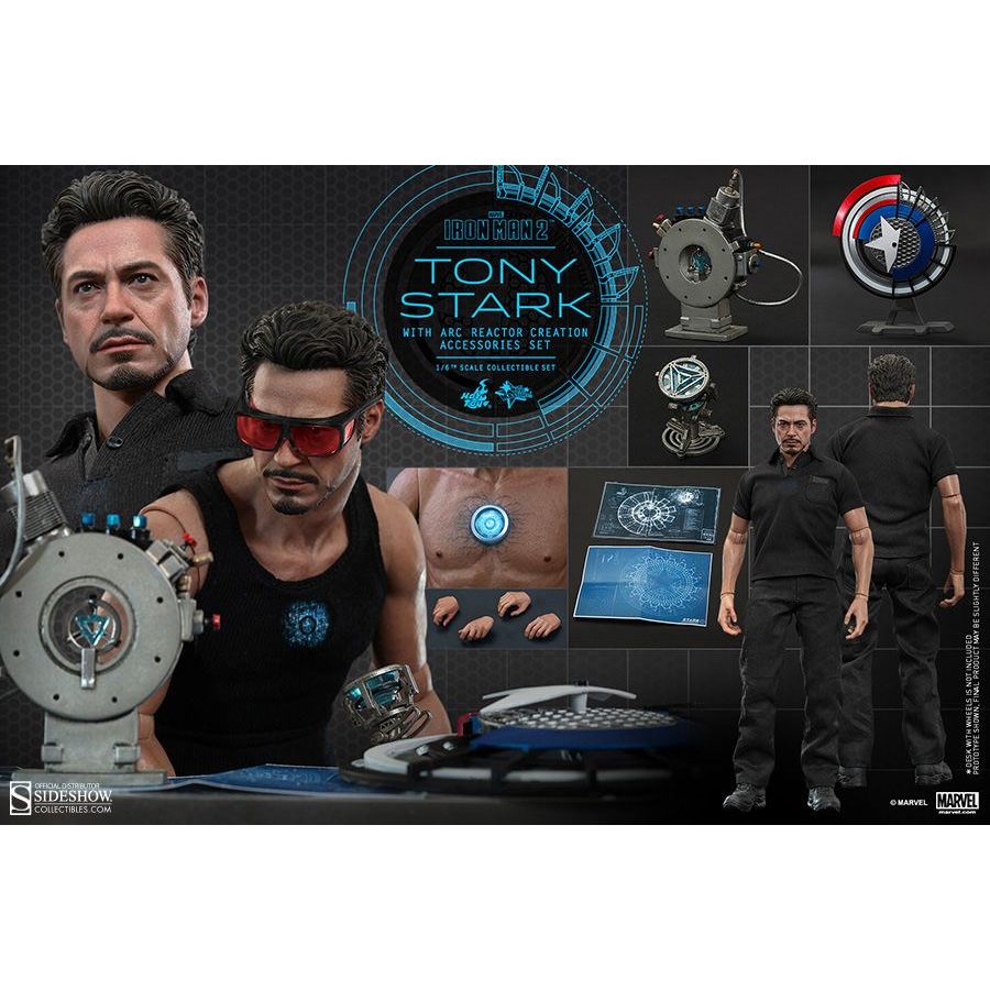 Hot Toys Iron Man 2: Tony Stark with Arc Reactor Action Figure MMS273