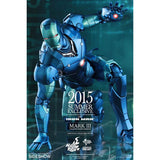 Hot Toys MMS 314 D12: Iron Man Stealth Mode Blue Action Figure MMS314 D12