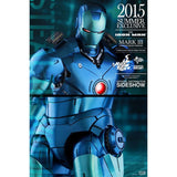 Hot Toys MMS 314 D12: Iron Man Stealth Mode Blue Action Figure MMS314 D12
