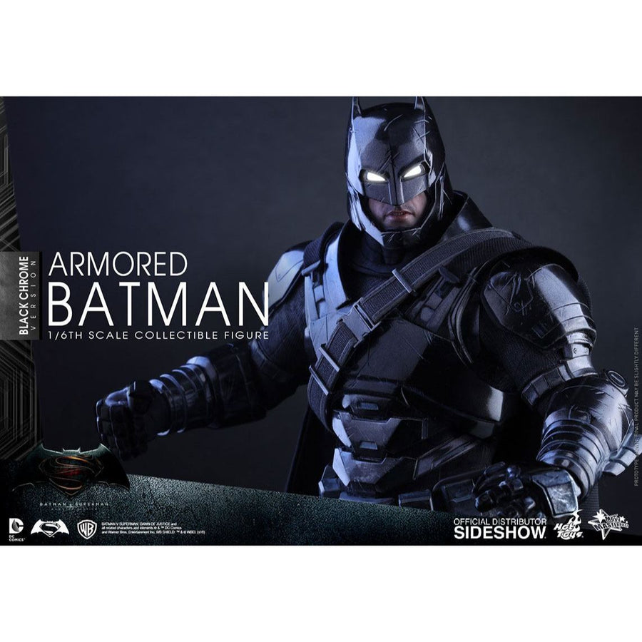 Hot Toys Batman vs Superman: Batman Armoured Black Chrome Action Figure MMS356