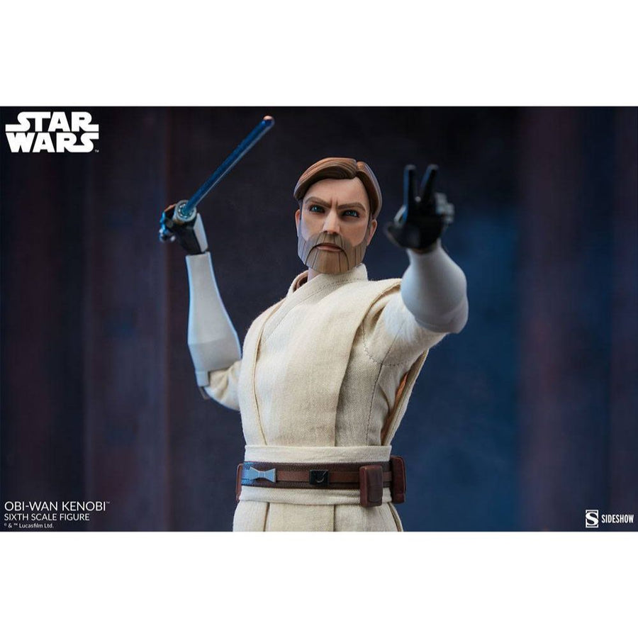 Sideshow Collectibles Star Wars The Clone Wars Action Figure 1/6 Obi-Wan Kenobi 30 cm