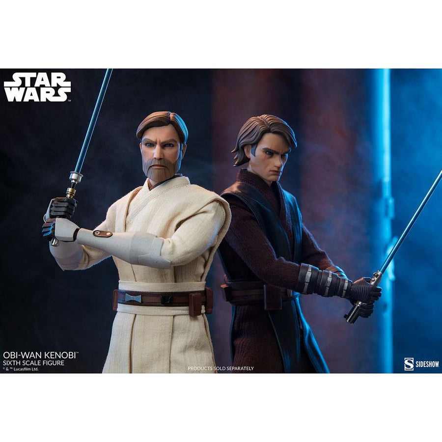 Sideshow Collectibles Star Wars The Clone Wars Action Figure 1/6 Obi-Wan Kenobi 30 cm
