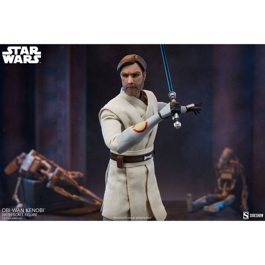 Sideshow Collectibles Star Wars The Clone Wars Action Figure 1/6 Obi-Wan Kenobi 30 cm