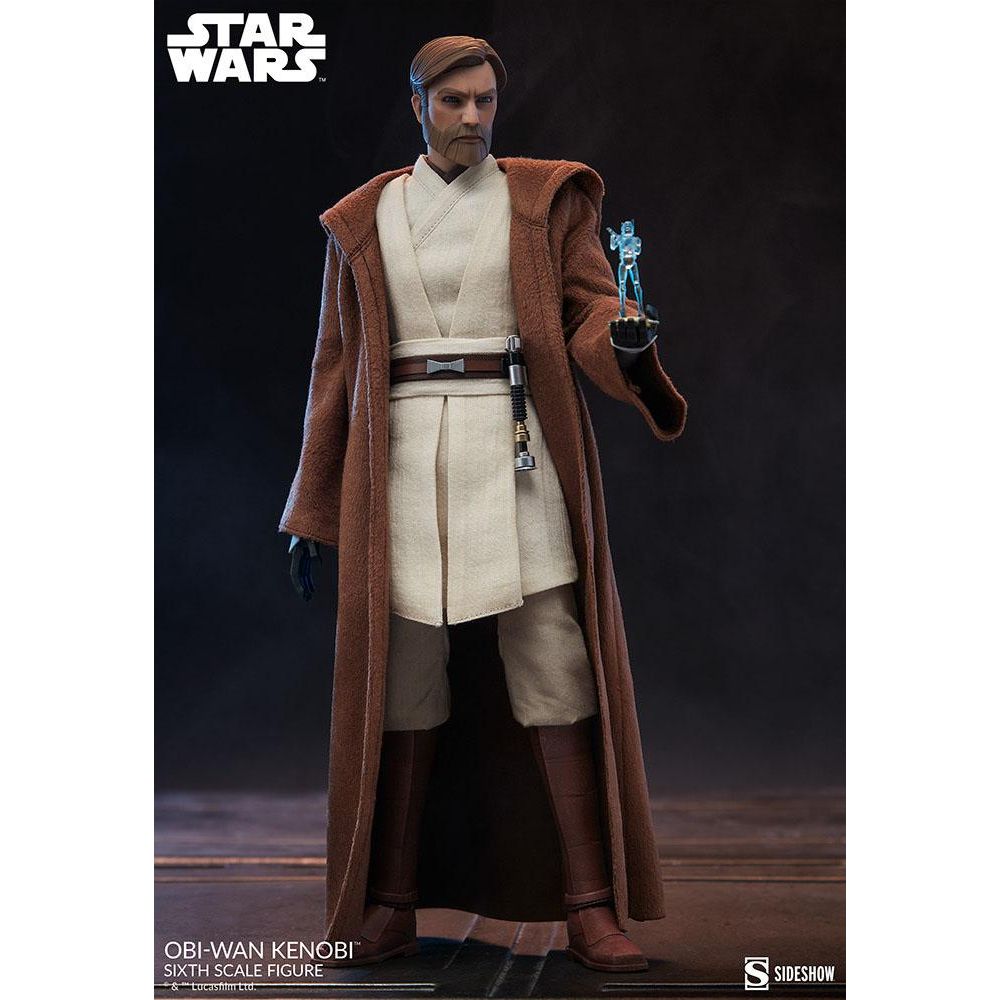 Sideshow Collectibles Star Wars The Clone Wars Action Figure 1/6 Obi-Wan Kenobi 30 cm