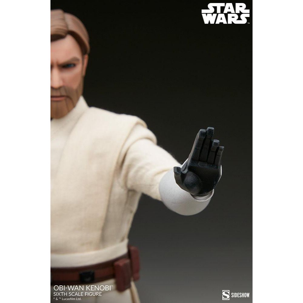Sideshow Collectibles Star Wars The Clone Wars Action Figure 1/6 Obi-Wan Kenobi 30 cm