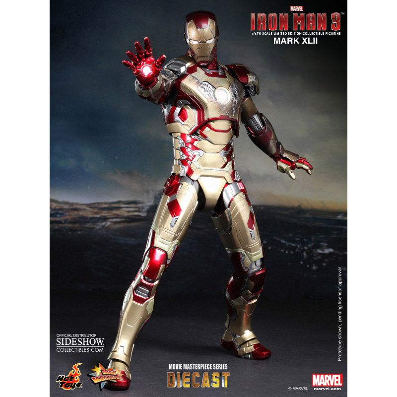Hot Toys Iron Man 3: Mark XLII Die Cast Action Figure MMS197 D02