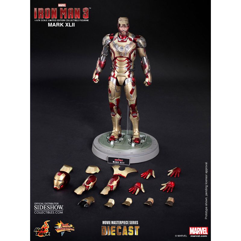 Hot Toys Iron Man 3: Mark XLII Die Cast Action Figure MMS197 D02