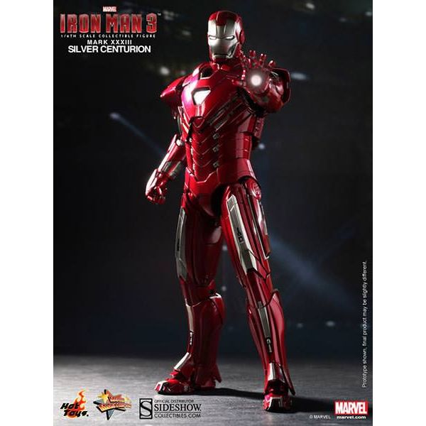 Hot Toys MMS 213: Iron Man Mark 33 Silver Centurion Action Figure MMS213