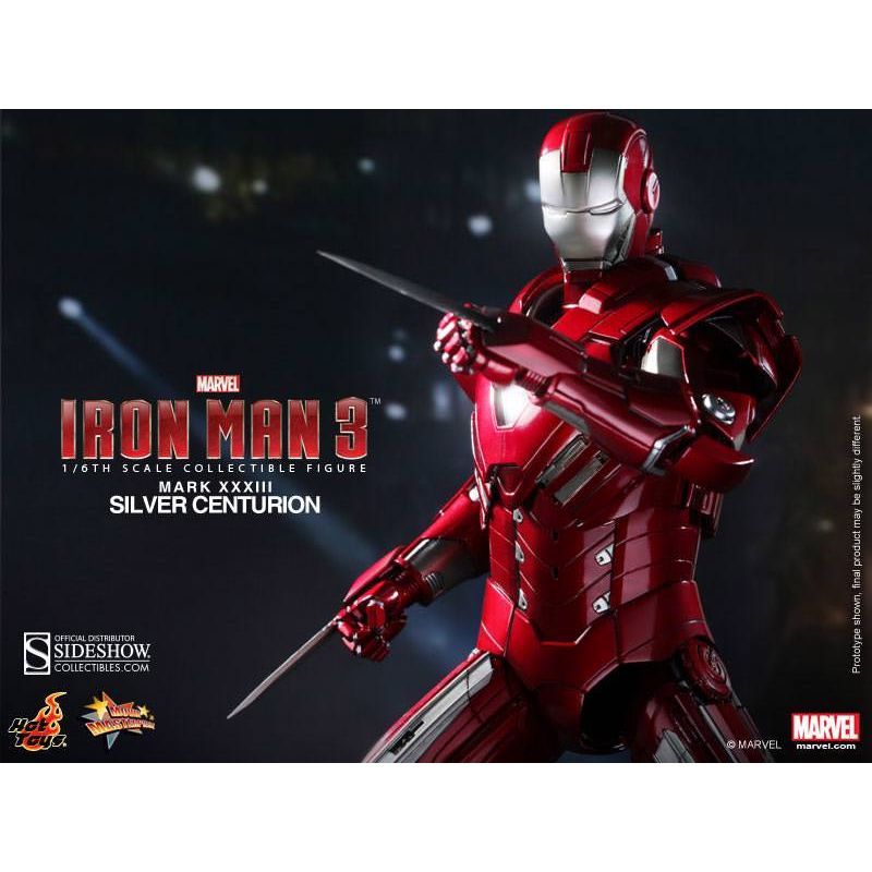Hot Toys MMS 213: Iron Man Mark 33 Silver Centurion Action Figure MMS213