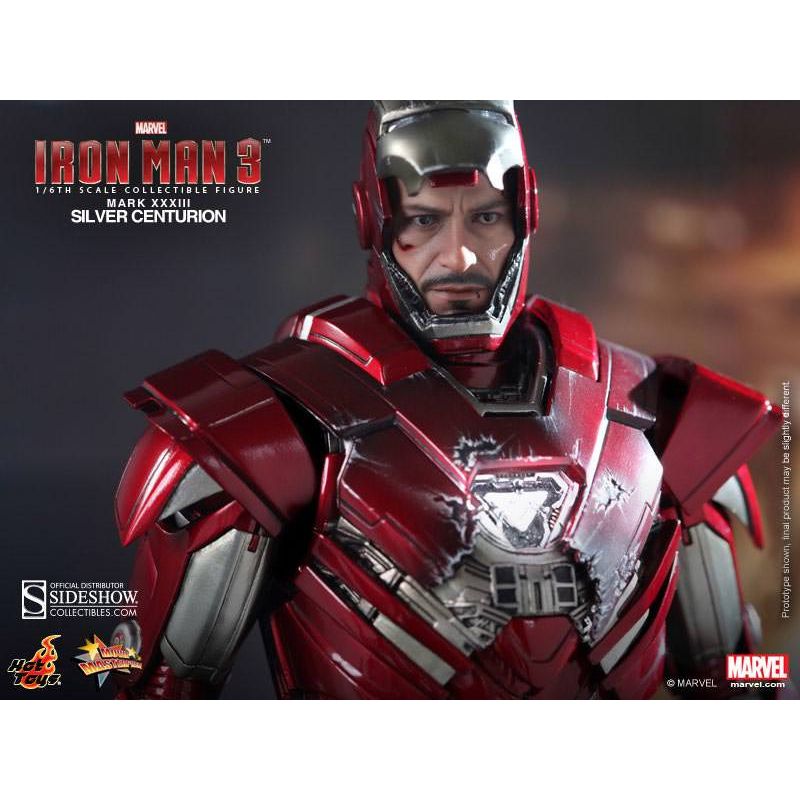 Hot Toys MMS 213: Iron Man Mark 33 Silver Centurion Action Figure MMS213