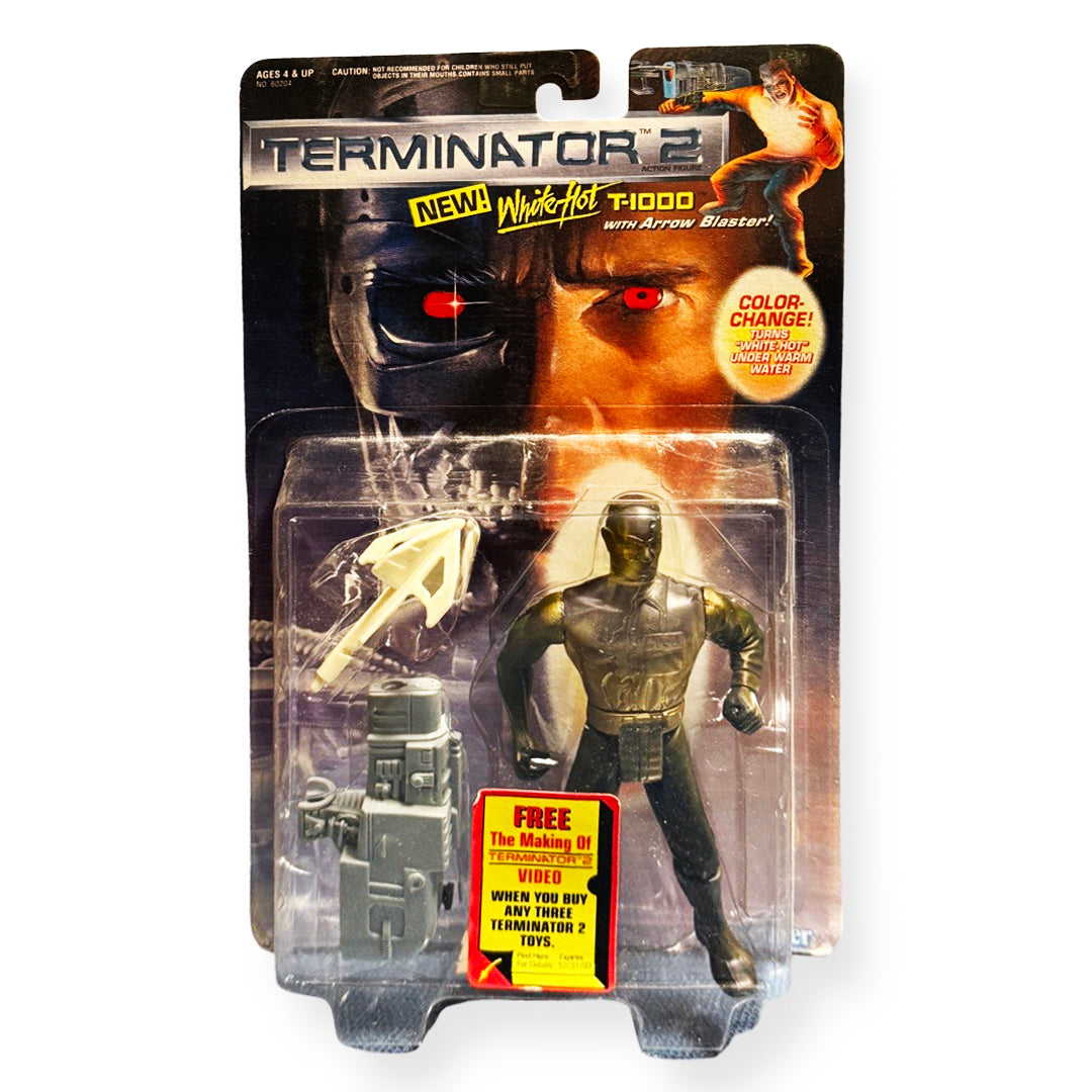 Kenner Terminator 2 White Hot T-1000 Action Figure 1993