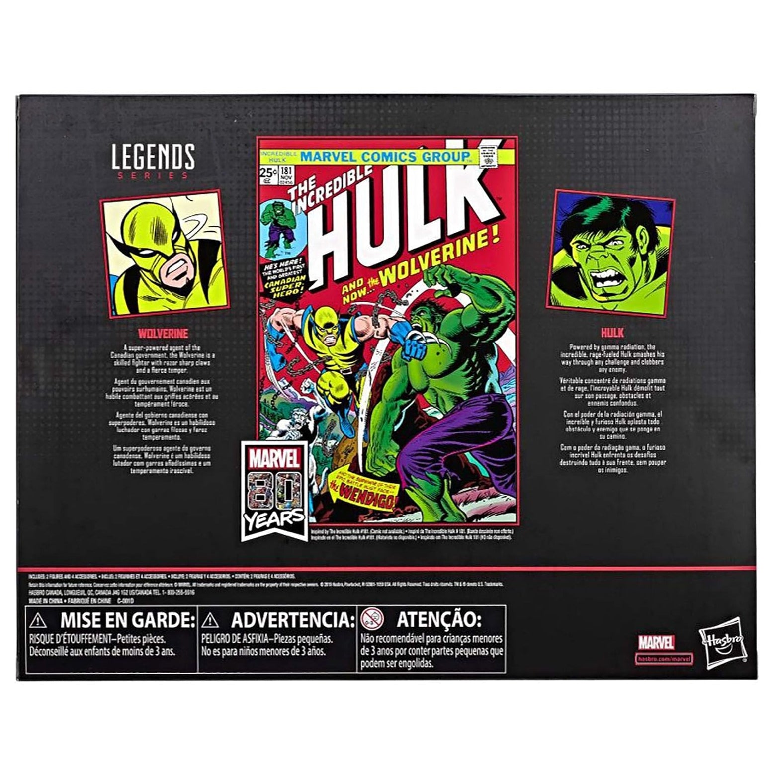 Hasbro Marvel Legends 80th Anniversary Wolverine and Hulk 6-Inch Actio –  Gold Dust Toys