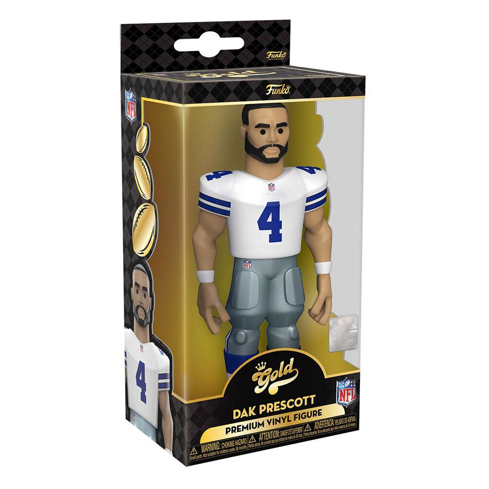 Funko Gold NFL Dallas Cowboys Dak Prescott 13cm Vinyl Figure Gold Dust Toys