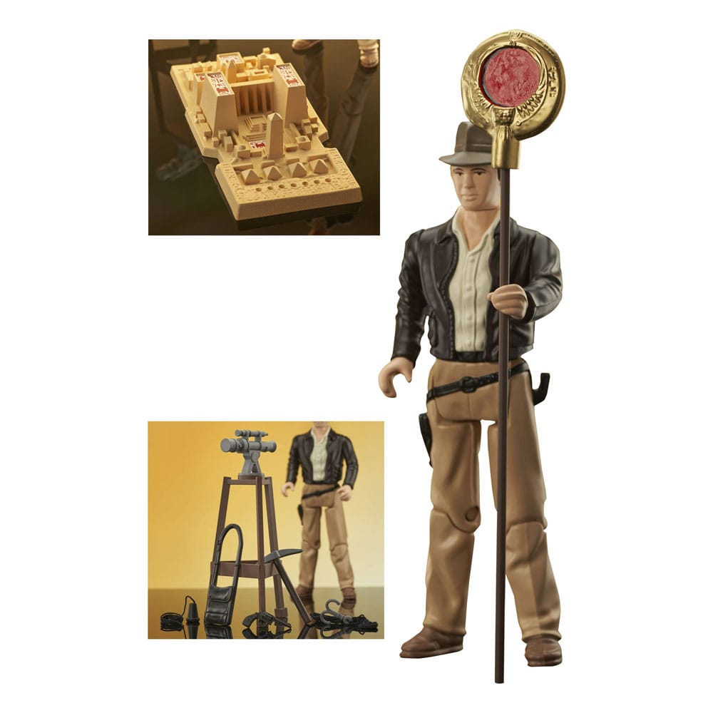 Indiana Jones: Raiders of the Lost Ark Jumbo Vintage Kenner Action Figure Playset SDCC 2023 Exclusive 30cm