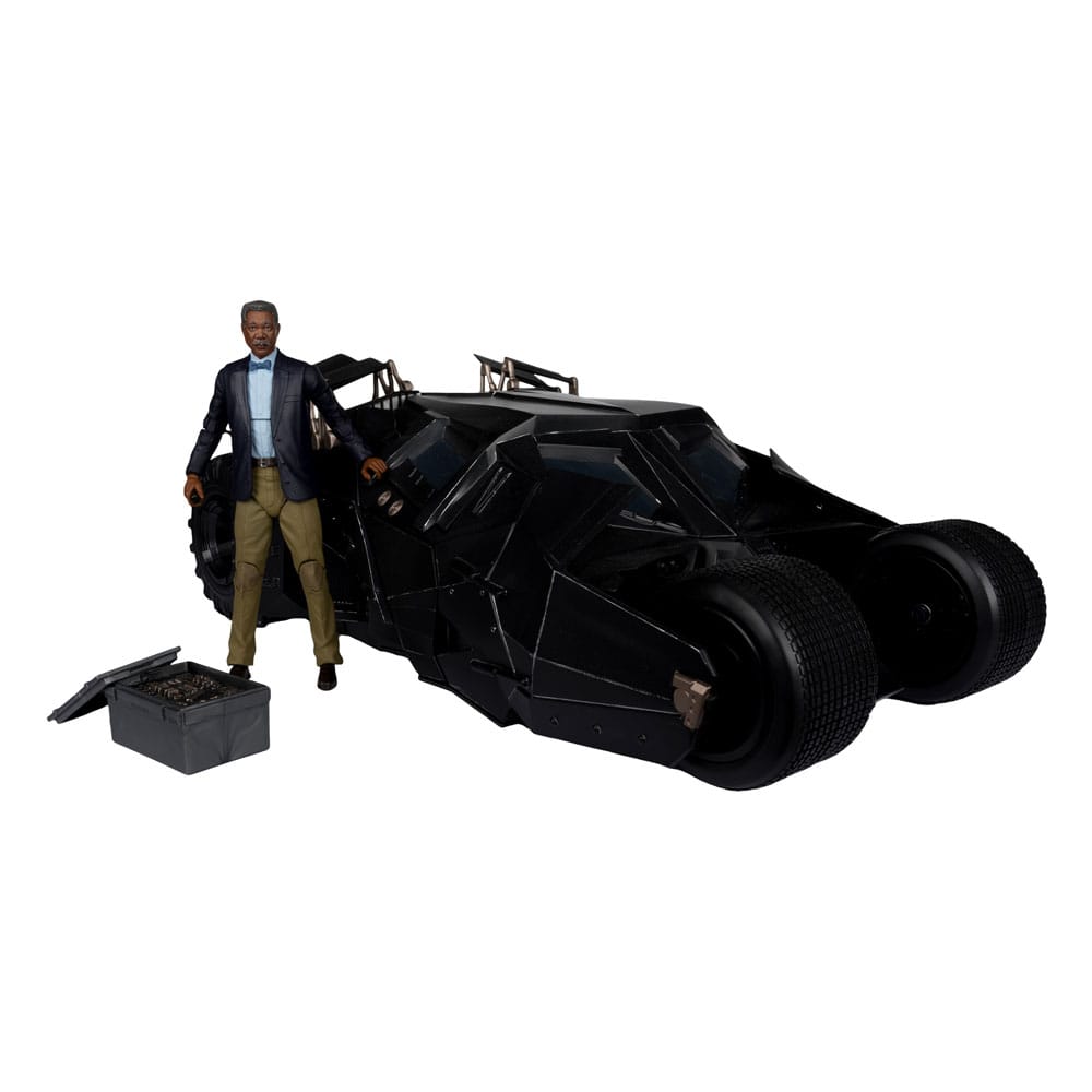 McFarlane DC Multiverse Vehicle Tumbler with Lucius Fox The Dark Knight 18 Inch