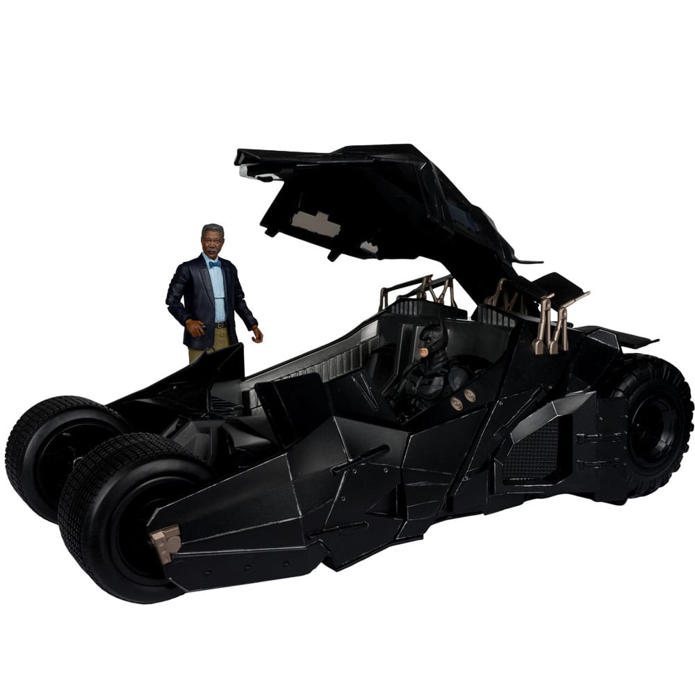 McFarlane DC Multiverse Vehicle Tumbler with Lucius Fox The Dark Knight 18 Inch