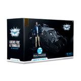McFarlane DC Multiverse Vehicle Tumbler with Lucius Fox The Dark Knight 18 Inch