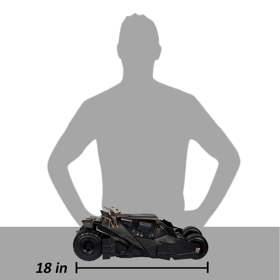 McFarlane DC Multiverse Vehicle Tumbler with Lucius Fox The Dark Knight 18 Inch