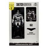 McFarlane DC Multiverse Action Figure Sketch Edition Batman White Knight 18cm