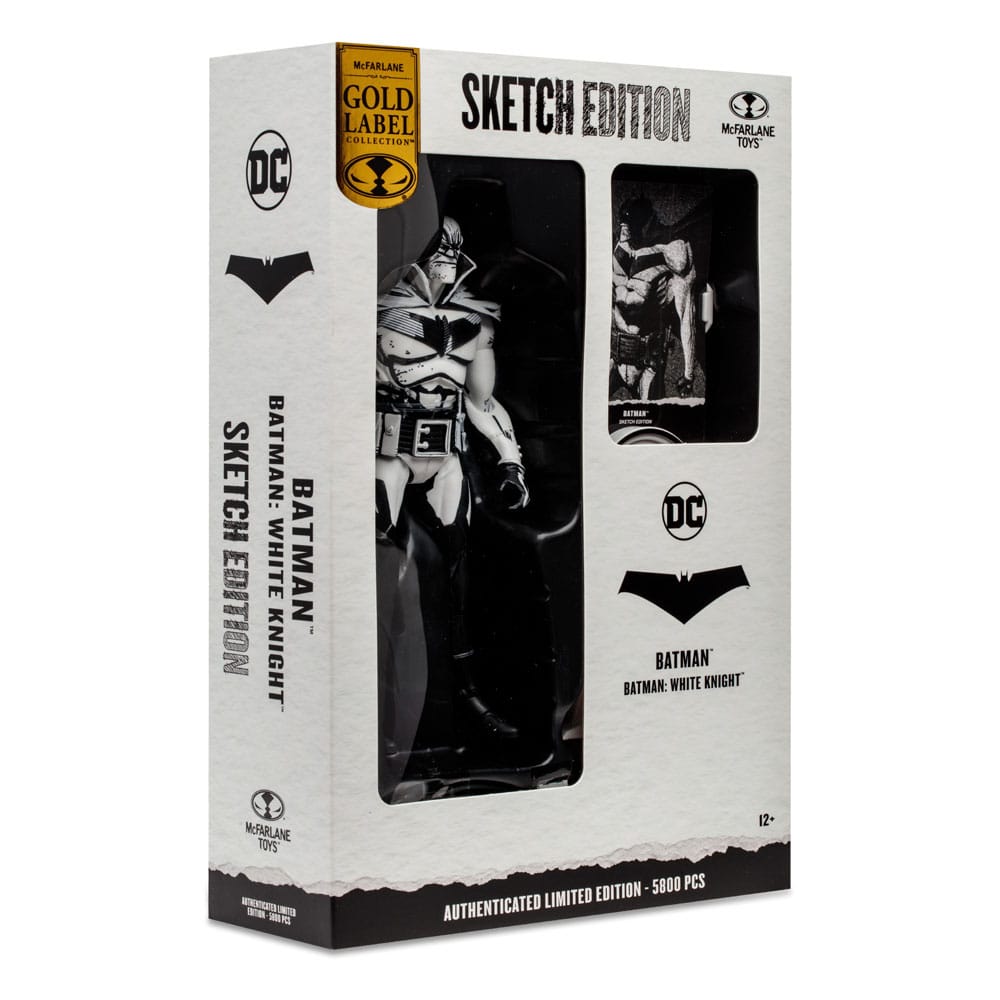 McFarlane DC Multiverse Action Figure Sketch Edition Batman White Knight 18cm