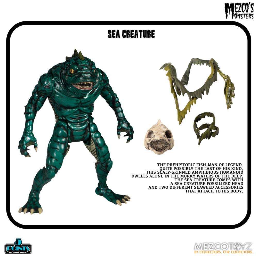 mezco monsters tower of fear Mezco's Monsters 5 Points Action Figures Tower of Fear Deluxe Set 9 cm – Gold Dust Toys