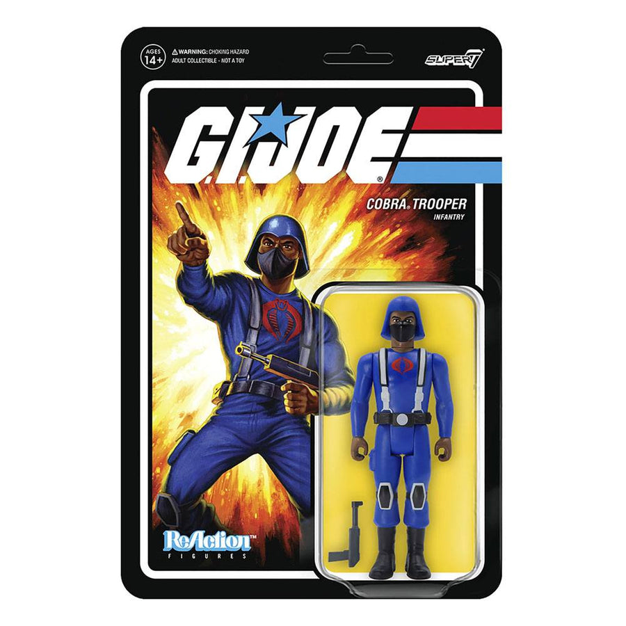 Super7 G.I. Joe ReAction Action Figure Cobra Trooper H-back (Brown) 10cm