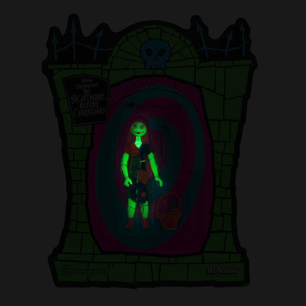 Super7 Nightmare Before Christmas ReAction Action Figure Sally GITD SDCC 2020 10cm