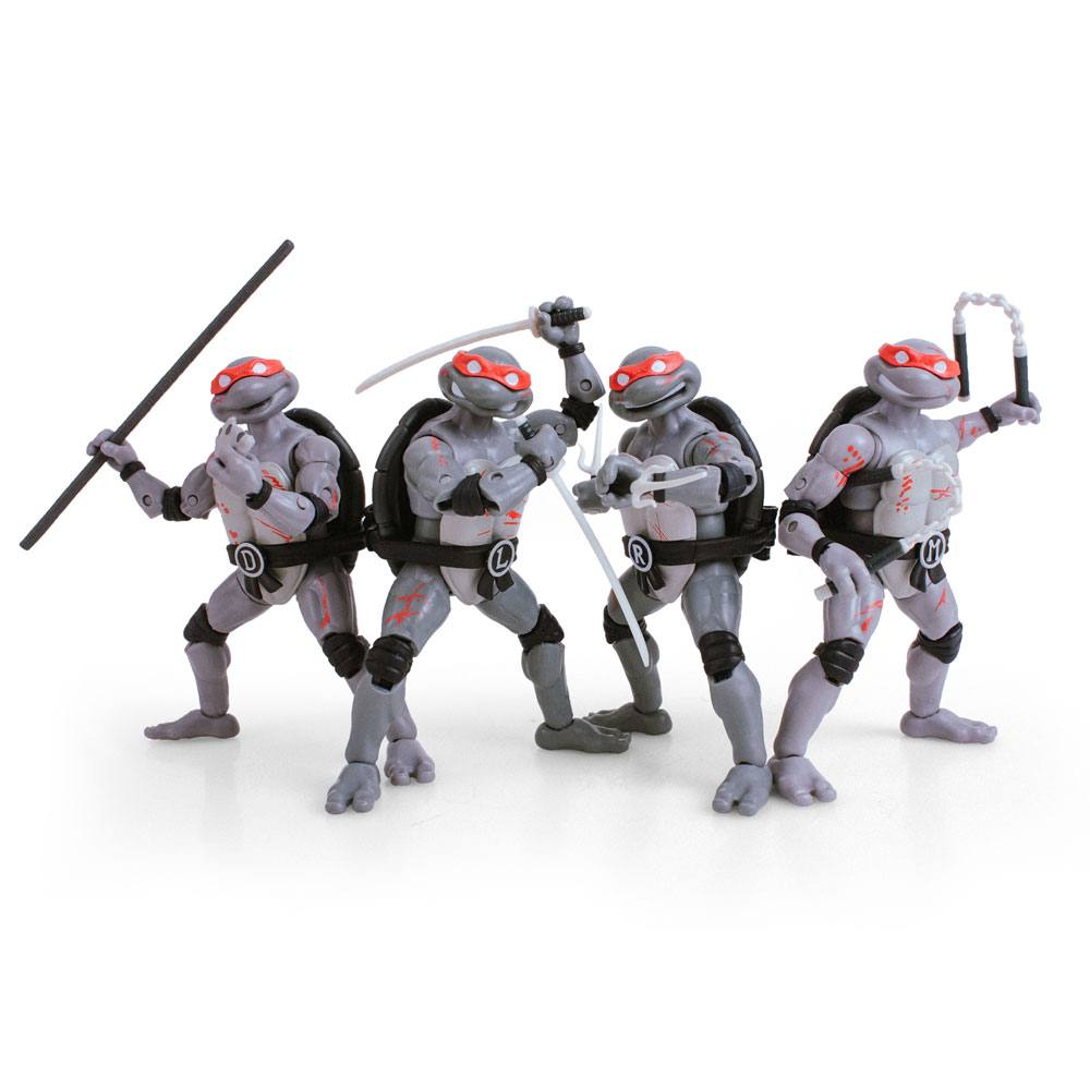 ［PDSxUnbox Industries］TMNTフィギュア　4種セット Amazon.co.jp: TMNT クラシックタートルフィギュア ASST 4個