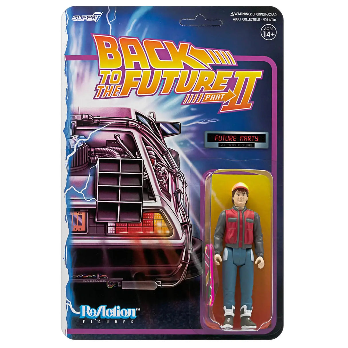 Super7 Back to the Future Part II Future Marty McFly Reaction Figure